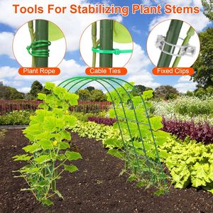 Arco en U para Hortalizas y Flores, Soporte de Jardín para Plantas Trepadoras, Uvas, Verduras y Flores en Macizos Elevados - Product Image 5