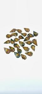 Juego de runas de punta de flecha de obsidiana caoba, cristal Futhark, estilo Feng Shui, grabado, ágata Muntaha, curación, hecho a mano, premium - Product Image 3