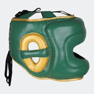 Protector de Cabeza de Cuero Ligero y Ajustable para Entrenamiento de Boxeo, Kickboxing y Desarrollo de Habilidades en Artes Marciales - Product Image 4