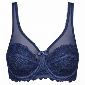 Nuevo Sujetador Deportivo Premium Sexy con Encaje Tejido y Aros para Mujer, Copa 3/4, Delgado, Cómodo y Transpirable, Cierre Trasero Sólido - Product Image 5