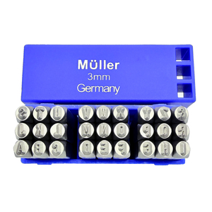 Ensemble de poinçons en acier de production professionnelle de 3,0 mm (1/8 po) pour lettres et chiffres - Product Image 4