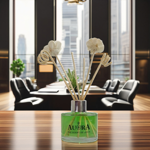 Ensemble de diffuseur de roseau naturel de qualité supérieure bouteille en verre bâtons de rotin 100 ml huile essentielle longue durée + 100 parfums indiens prix usine - Product Image 1