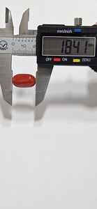 พลอยปะการังสีแดงอิตาลี รูปทรงวงรี คุณภาพดี สีสวย พลอยเม็ดเดี่ยวสำหรับทำเครื่องประดับ - Product Image 3