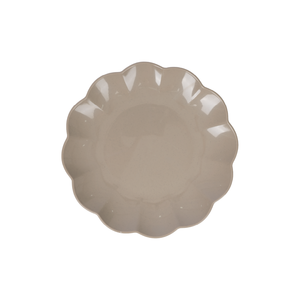 Black Plastic Dessert <b>Plate</b> Scalloped Edge Solid Pattern Eco Friendly Minimalist Dinner Dish Halo Brand Model Sdl-071 <b>Camping</b> - Product Image 3