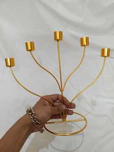 Festive Iron Candlestick Romantic Candlelight Home Decoration Metal Candlestick <b>Wedding</b> <b>Candle</b> Holder - Product Image 5