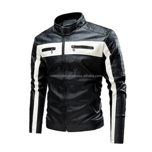 Blouson de moto en cuir véritable pour homme, grande taille, imperméable, respirant, coupe-vent, pour la saison hivernale, vente en gros - Product Image 3