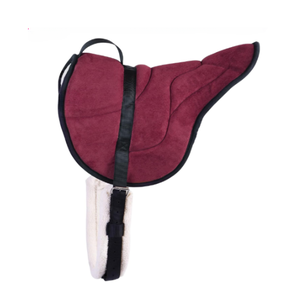 Équipement d'entraînement équestre en gros : Selle sans sellette en polaire douce pour chevaux |   Tapis d'équitation antidérapant - Product Image 4
