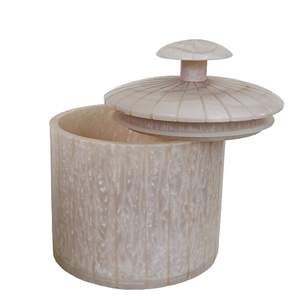 Nouvel Arrivage : Ensemble de Pots en Résine Artisanaux de Luxe à Motif Floral, Plateau de Rangement Écologique, Résistant à la Chaleur et Lavable au Lave-Vaisselle - Product Image 5