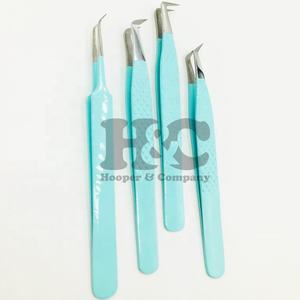 Nouvelle arrivée Tiffani bleu pince à épiler durable gratuit Logo pince à épiler haute qualité en acier inoxydable pointe fine pince à cils RTS vison - Product Image 6