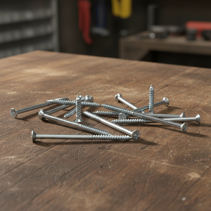 Vis à bois fraisées en acier au carbone de marque PDC, filetage grossier, pointe acérée, oxyde noir, métrique/pouce, classe 4, haute résistance - Product Image 1