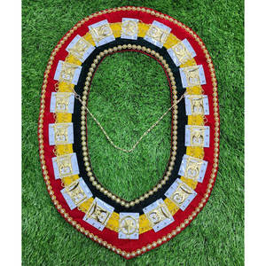 Cadena de Solapa Masónica de Lujo de Primera Calidad, Personalizable, con Pin de Seguridad Dorado, Diseño Magnético con Bordado Impreso en 3D - Product Image 4