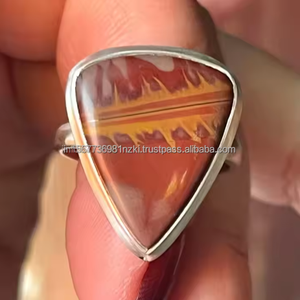 Anillo de Venta caliente, anillo de regalo de declaración, anillo de plata esterlina sólida, joyería de jaspe Noreena, anillo de regalo boho, anillo de regalo para mujer, anillo de bisel - Product Image 2