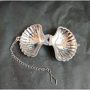 Sea Shell Design <b>Silver</b> Plated Metal Tea <b>Coffee</b> Infuser For Drinking Kitchen Ware Accessories <b>Table</b> Decoration Products Supplies - Product Image 6