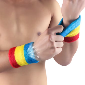 Fabricante OEM de Muñequeras Personalizadas, Muñequeras Deportivas de Algodón Terry, Bandas Deportivas Absorbentes de Humedad para Gimnasio y Entrenamiento - Product Image 3