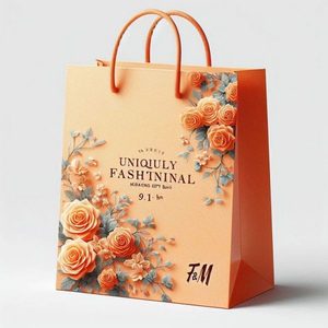 Bolsas de Regalo de Papel con Diseño Floral Premium, Bolsas de Compras Impresas Personalizadas para Boutique de Ropa, Empaque de Moda, Proveedor de Fábrica OEM - Product Image 3
