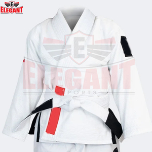 Nouvel uniforme de karaté pour enfants, respirant, léger, de couleur blanche, confortable, pour l'entraînement aux arts martiaux, avec ceintures, service OEM ODM - Product Image 6