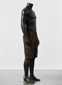 กางเกงขาสั้นคาร์โก้ผู้ชายสำหรับฤดูร้อน กางเกงขาสั้นคาร์โก้ลำลองสไตล์ไฮสตรีทเหนือเข่า ผ้าฝ้าย กางเกงซาฟารีขาสั้นสำหรับผู้ชาย - Product Image 5