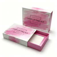 Caixa Rosa OEM/ODM de Fábrica com Design em Relevo de Pinceladas de Aquarela para Embalagem de Creme Facial e Creme para Olhos com Fechamento Magnético
