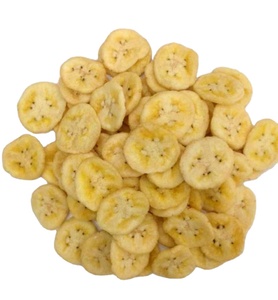 Crispy Dried Banana Slices <b>Sweet</b> Snack Bulk Pack Premium <b>Quality</b> Dehydrated Fruit Natural Flavor - Product Image 1