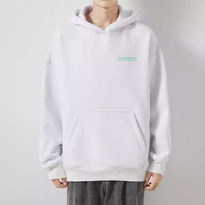 Sudadera con Capucha y Sudadera de Felpa de Algodón de Alto Gramaje con Logotipo Personalizado Bordado en 3D, Cachemira Teñida Lisa de Doble Capa - Product Image 2