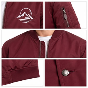 Blousons Bomber Légers Homme en Gros – Blouson de Vol MA1 à Manches Longues Respirant – Blouson Bomber Varsity Tendance Urbaine pour Homme - Product Image 6
