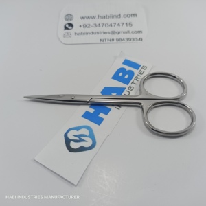 Ciseaux à cuticules professionnels de haute qualité en acier inoxydable, logo personnalisé, pour droitiers, mini-ciseaux à broder, outils de manucure - Product Image 4