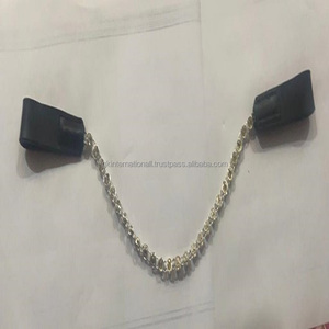 Cadena de cristales de plata de alta calidad, banda para la frente hecha a medida, cuero cosido, extremos de bucle, precio al por mayor - Product Image 2