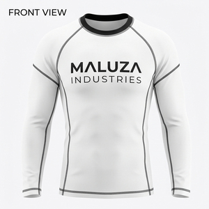 Maillot Rash Guard Premium Personnalisé Homme Manches Longues Haute Élasticité Protection Solaire UPF 50+ pour BJJ Grappling Surf Natation - Product Image 1
