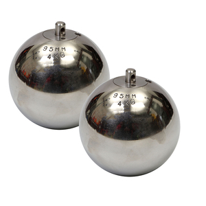 Balle d'essai d'impact en acier inoxydable TSFI Modèle 2616 95mm 4kg avec anneau pour test de chute d'enceintes, prête à l'emploi, emballage inclus - Product Image 2