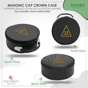 กล่องใส่หมวกเมสันแบบสก็อตติชไรต์ ระดับ 33 – หนังเทียมคุณภาพพรีเมียม - Product Image 2