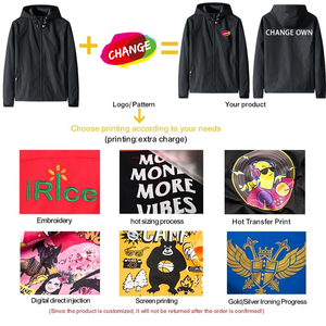 Logo Custom Outdoor <b>Jackets</b> Waterproof Printing Hooded Windbreaker <b>Jacket</b> for <b>Mens</b> - Product Image 6