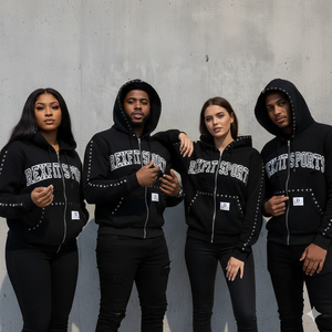 Sudaderas con Capucha para Hombre, Corte Perfecto, el Mejor Material, Logotipo Serigrafiado, Pedrería Personalizada, Sudaderas con Cierre al por Mayor - Product Image 6