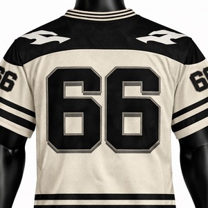 Ensemble maillot et short de football américain 100 % polyester, uniforme sportif respirant, tenue d'équipe personnalisée pour les entraînements et les matchs - Product Image 6