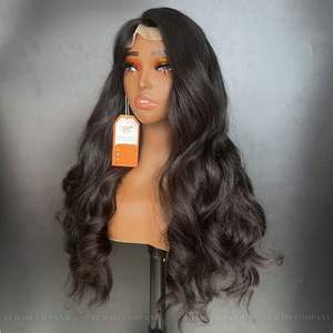 Peluca Vietnamita en Oferta, Ondulada, Color Negro Natural, Cierre Frontal de Encaje, Encaje Suizo, 200% de Densidad, Puntas Completas, Sedosa y Suave - Product Image 6