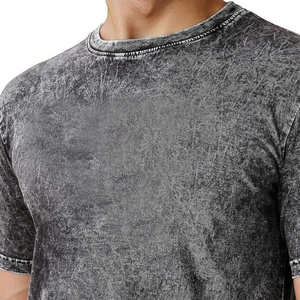 เสื้อยืดวินเทจผู้ชายแบบขายส่ง ซักเอนไซม์ ผ้าฝ้าย 100% ทรงโอเวอร์ไซส์ สไตล์ดิสเทรส เป็นมิตรกับสิ่งแวดล้อม คอกลม สตรีทแวร์ แนวเรโทร - Product Image 4