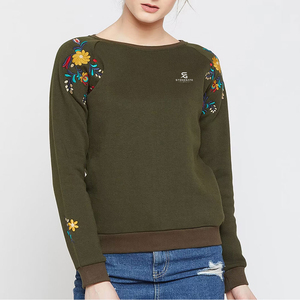 Sudadera Holgada de Invierno para Mujer, Tejido Suave de Algodón y Felpa, Cuello Redondo, Manga Larga, Estilo Casual, Logotipo Personalizado, Venta al Por Mayor - Product Image 2