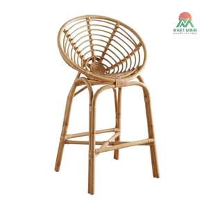 Silla Infantil de Mimbre Nhat Minh, Respaldo Redondo de Mimbre, Taburete Ecológico para el Hogar - Product Image 1