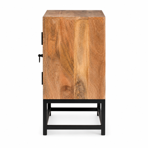 2026 New Durable Home Farmhouse Decors Contemporary <b>Storage</b> <b>Sideboard</b> Antique Wood Iron Cabinet Flat Panel Doors for Living Room - Product Image 2