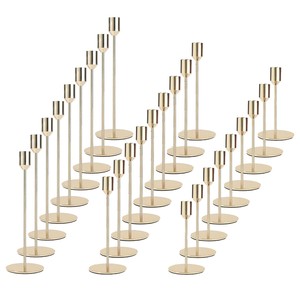 Candelabros de Latón al por Mayor |   Portavelas de Metal Dorado al por Mayor - Product Image 2