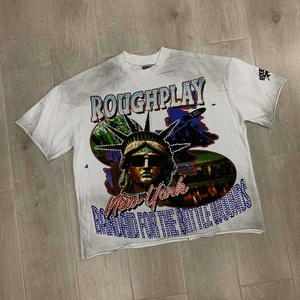 Camiseta de Jersey de Algodón para Hombre con Pedrería, Alta Calidad, 100% Algodón, Estilo Urbano - Product Image 3