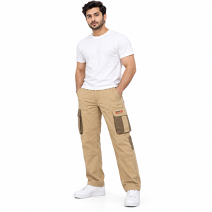 Trendy <b>men</b> <b>cargo</b> <b>pant</b> with multiple spacious pockets durable material and modern relaxed fit for streetwear and outdoor styling - Product Image 1