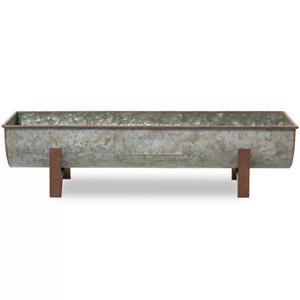 Meilleur pot de plantes fait à la main en fer gris de qualité à bas prix Prix de gros Garden & Home Application Decant Design Fournisseur de l'Inde - Product Image 1