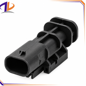 ขั้วต่อทองแดงตัวผู้/ตัวเมีย 1-1703498-1  พร้อมตัวเรือนไนลอน 2 ขา 3A 12V สำหรับซ่อมสายไฟในรถยนต์ - Product Image 1