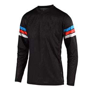 Best Selling Custom Printed Long Sleeve Motocross Jersey for Men in Different Colors <b>Top</b> Quality with OEM Service for Sale - Product Image 3