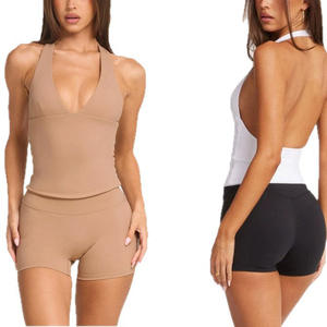 Nouvel ensemble de yoga pour femme, coupe évasée, col en V profond, élégant et luxueux, tendance, pour Pilates, danse, fitness et sport - Product Image 2