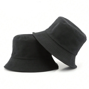 Sombrero de Pescador Unisex de Poliéster/Algodón, Color Sólido, Casual, Deportivo, para Exteriores, Verano, Adulto, Talla 56-58CM, Rojo, Negro - Product Image 4