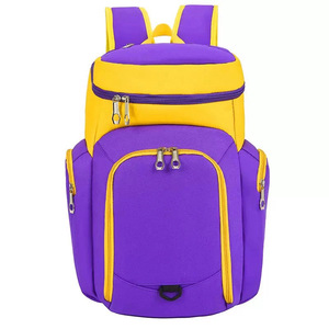 Blue and Orange Insulated <b>Cooler</b> <b>Backpack</b> Water Resistant Thermal Picnic Rucksack - Product Image 6