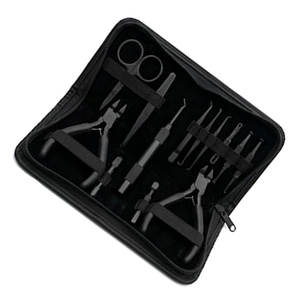 Pinzas de Acero Inoxidable de Alta Calidad para Extensiones de Cabello, Kit de Herramientas Metálicas Profesionales para Aplicación de Extensiones de Cabello, Salón de Belleza, Barbería - Product Image 4