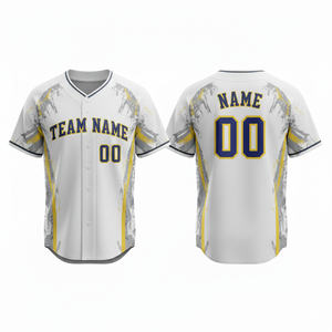 Vêtements de sport en polyester respirant, à séchage rapide, antibactérien, anti-UV, haute performance, uniforme de baseball personnalisé imprimé par transfert thermique - Product Image 2