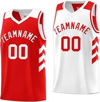 Maillots de basket-ball pour hommes, entièrement imprimés par sublimation, avec nom de l'équipe, numéro, logo, maillots de fitness, d'exercice et d'entraînement, à séchage rapide